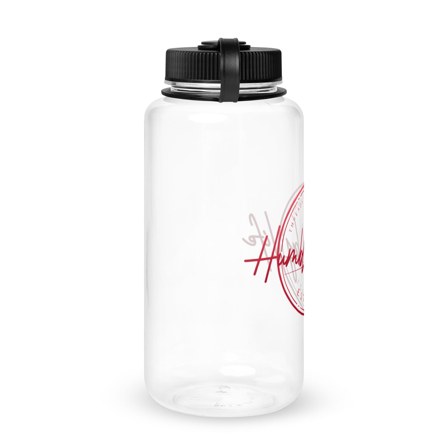 Wide mouth plastic water bottle